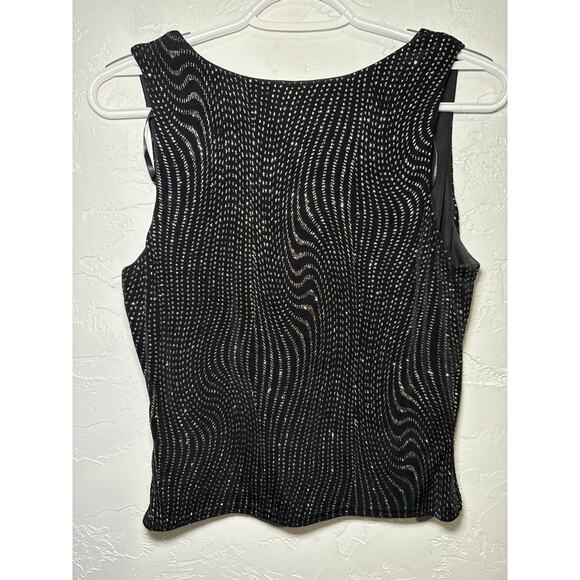 Jessica‎ McClintock sparkly rhinestone tank womens medium festival gatsby club - Picture 4 of 8